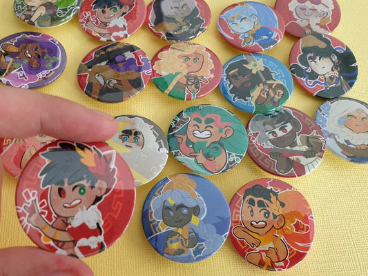 Hades Badges Buttons // 38 mm / 1.5 inch