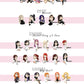 KPOP Stickers Mix and Match / Twice / SHINee / Loona / BLACKPINK / Ateez / Stray Kids / Hyuna / Red Velvet / Aespa / Monsta X / Wonho / Itzy