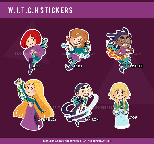 W.I.T.C.H. Stickers