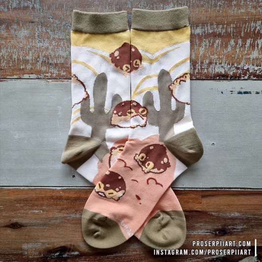 Cotton Desert Rain Frog Socks