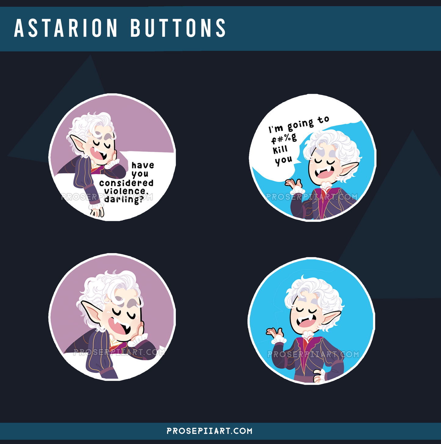 Sassy Astarion Buttons