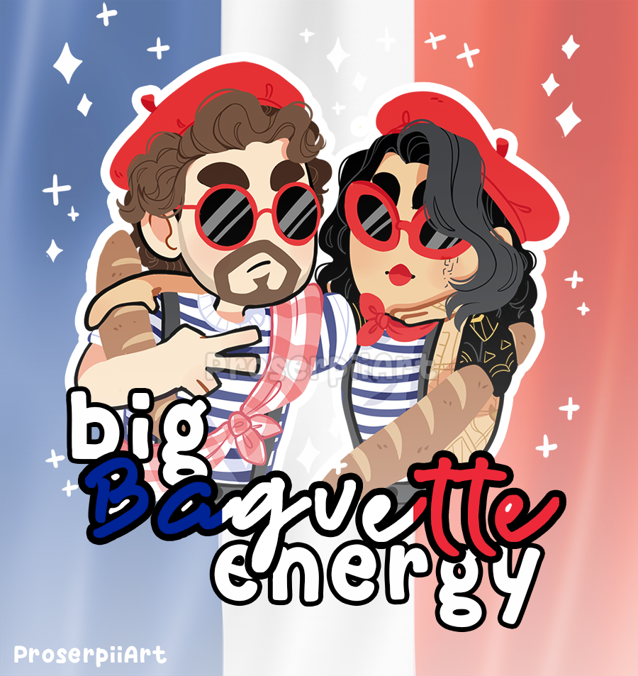 Clair Obscur Baguette Style Postcard Print