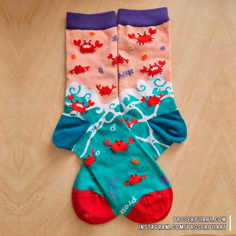 Cotton Crab Rave Socks