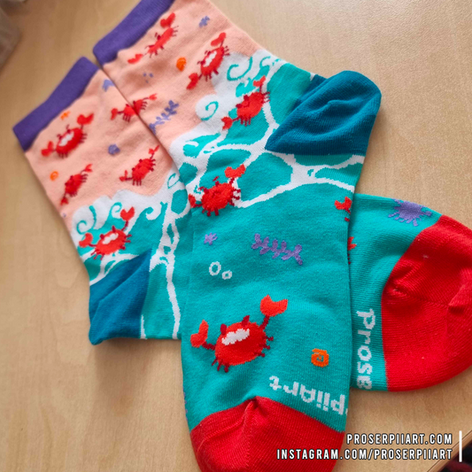 Cotton Crab Rave Socks