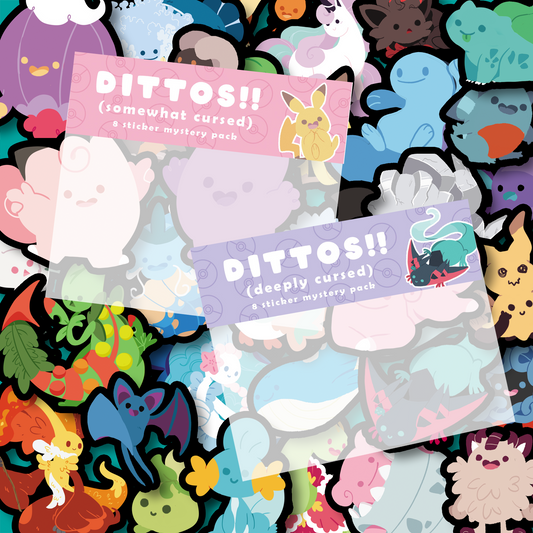 Ditto Mystery Sticker Packs!
