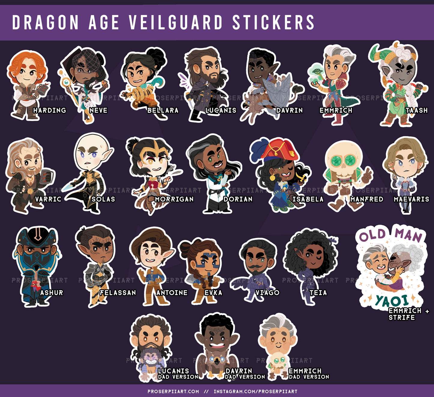 Dragon Age The Veilguard Stickers