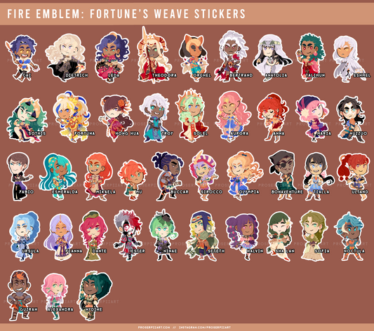 Fire Emblem Fortune's Weave stickers
