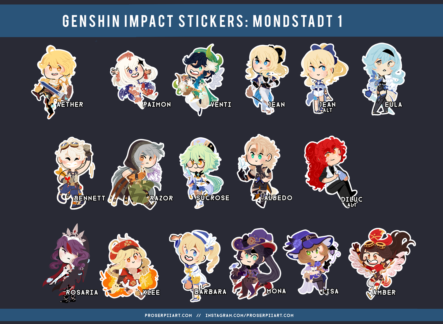 Genshin Impact Stickers