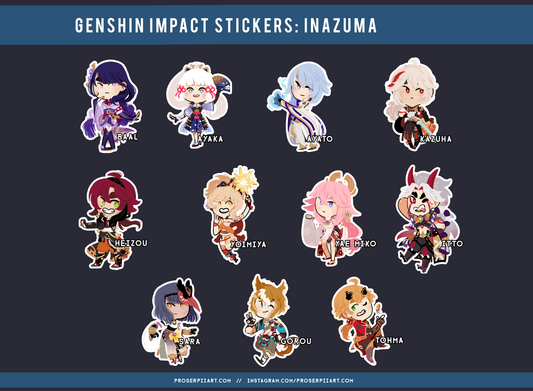 Genshin Impact Stickers