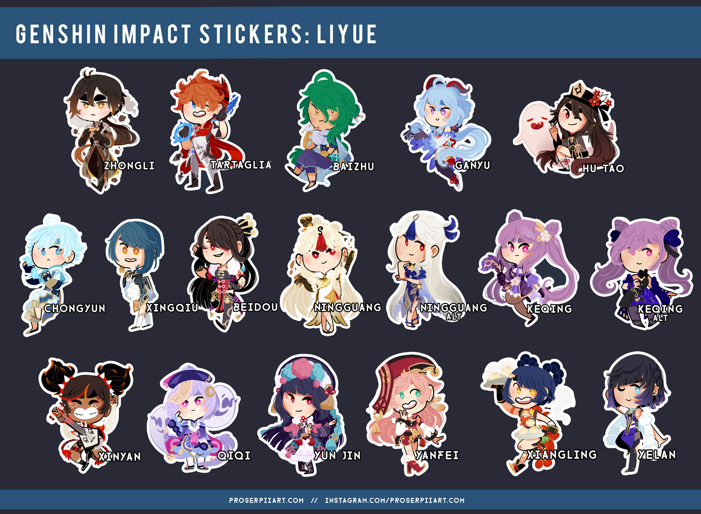 Genshin Impact Stickers