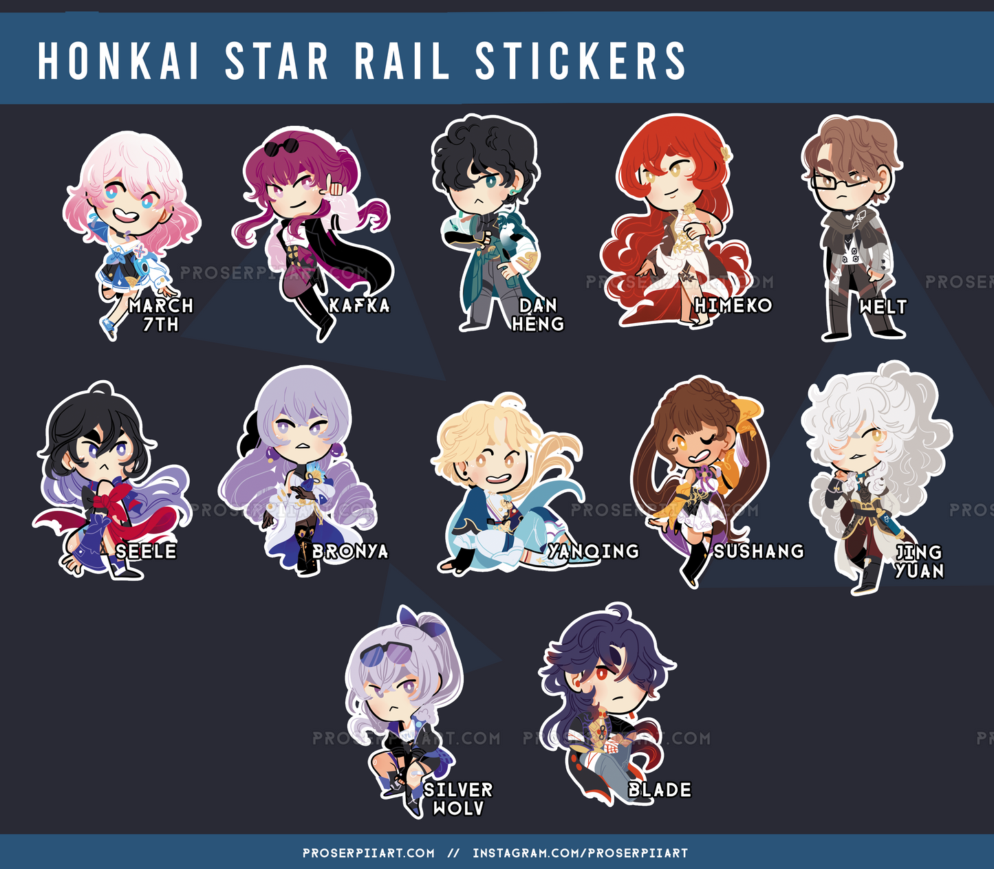 Honkai Star Rail Stickers
