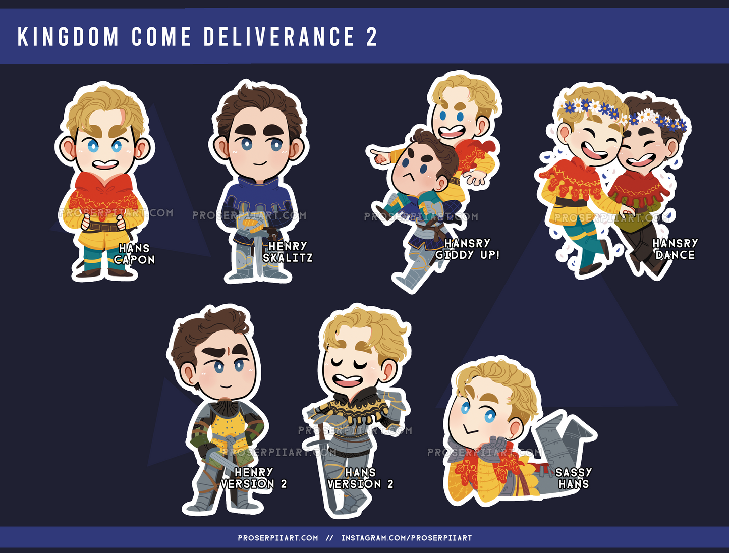 Kingdom Come Deliverance 2 Hans and Henry stickers!