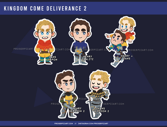 Kingdom Come Deliverance 2 Hans and Henry stickers!