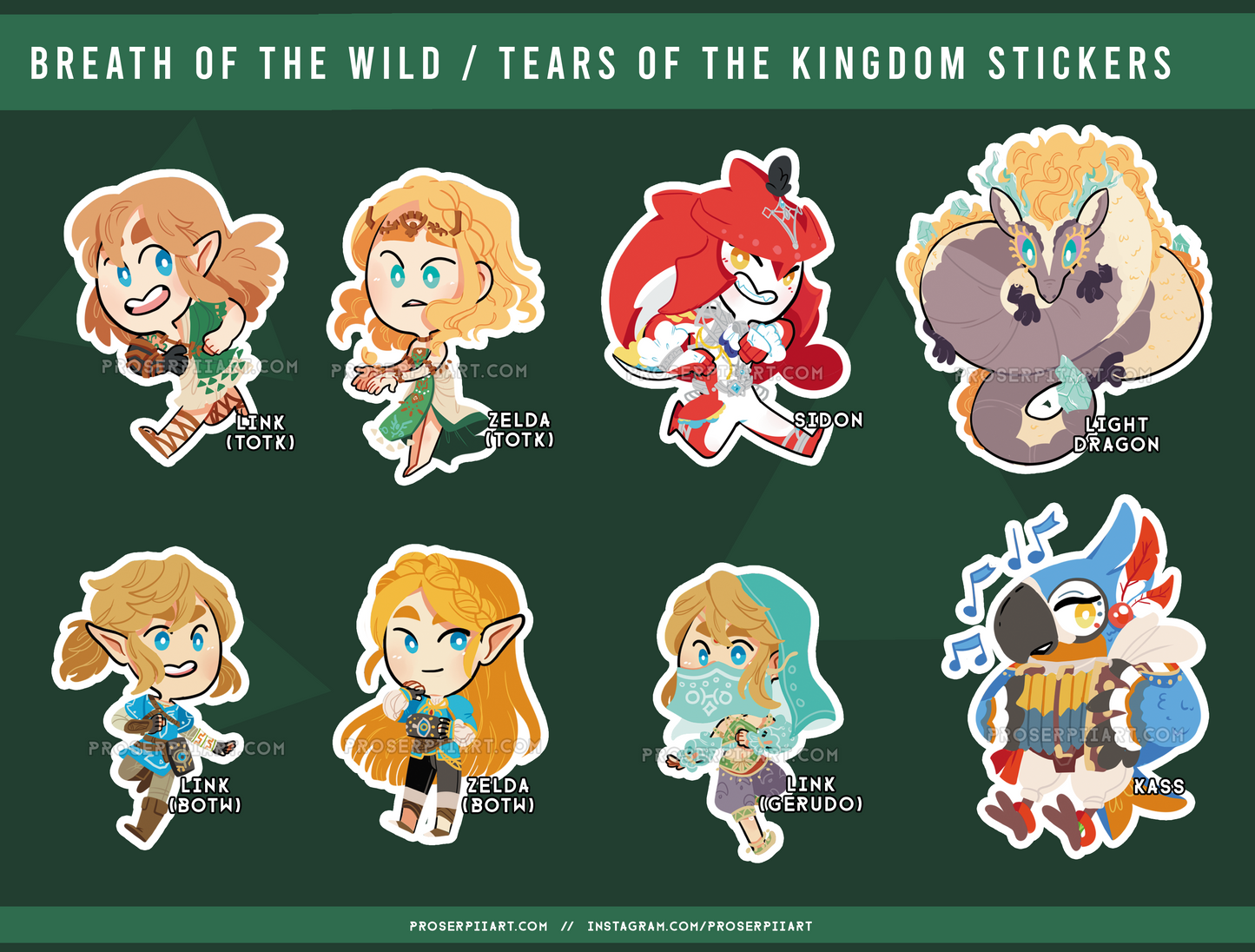 Legend of Link Stickers