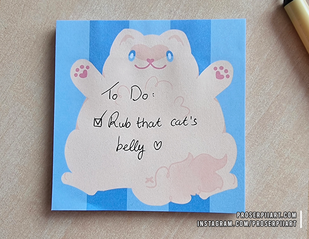 Poes the Ragdoll Cat Memo Pad