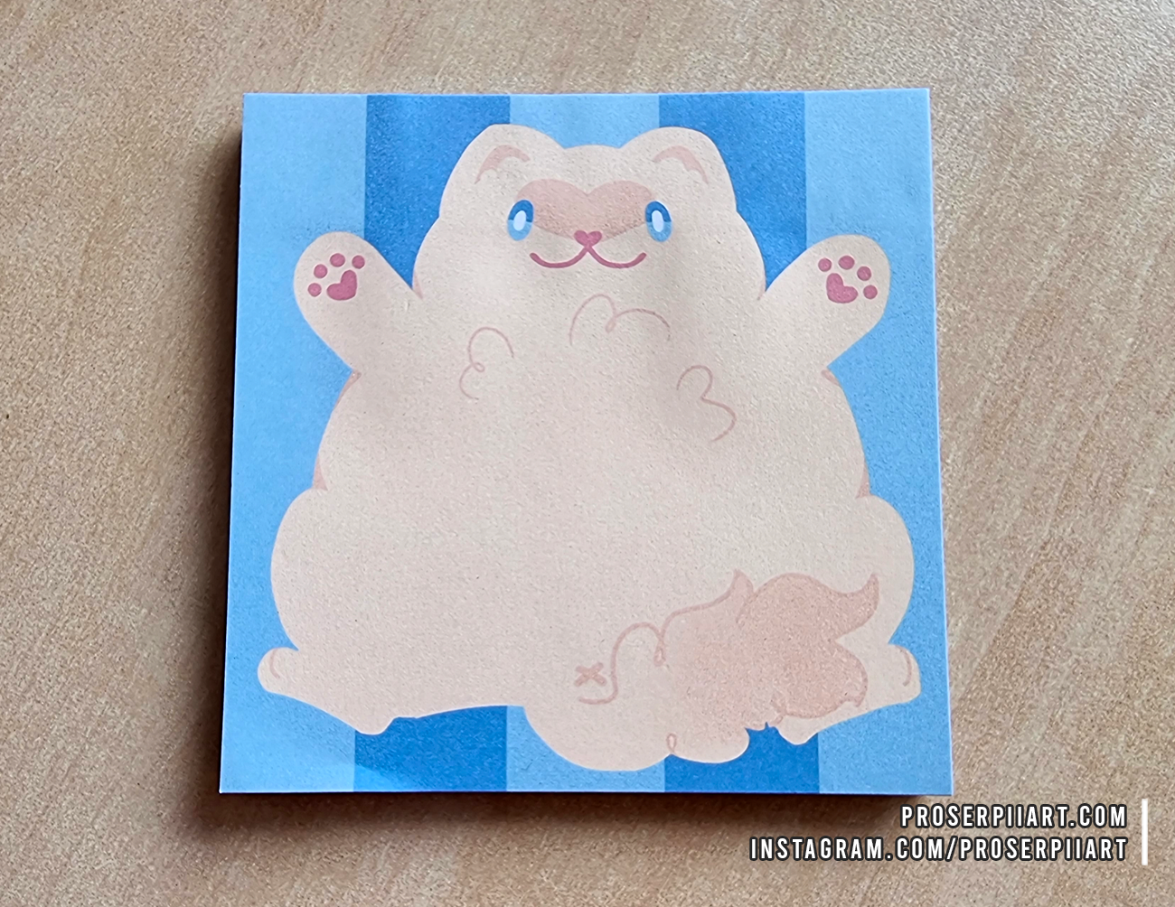 Poes the Ragdoll Cat Memo Pad