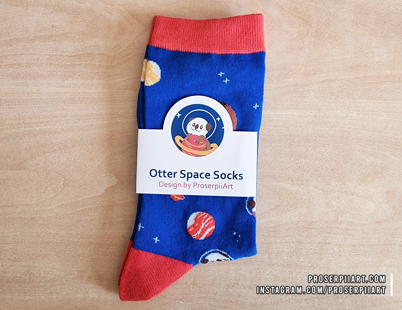 Cotton Otter Space Socks