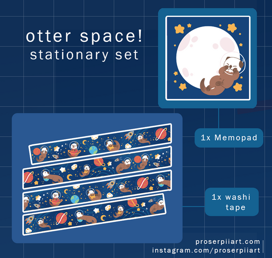 Otter Space Memo Pad