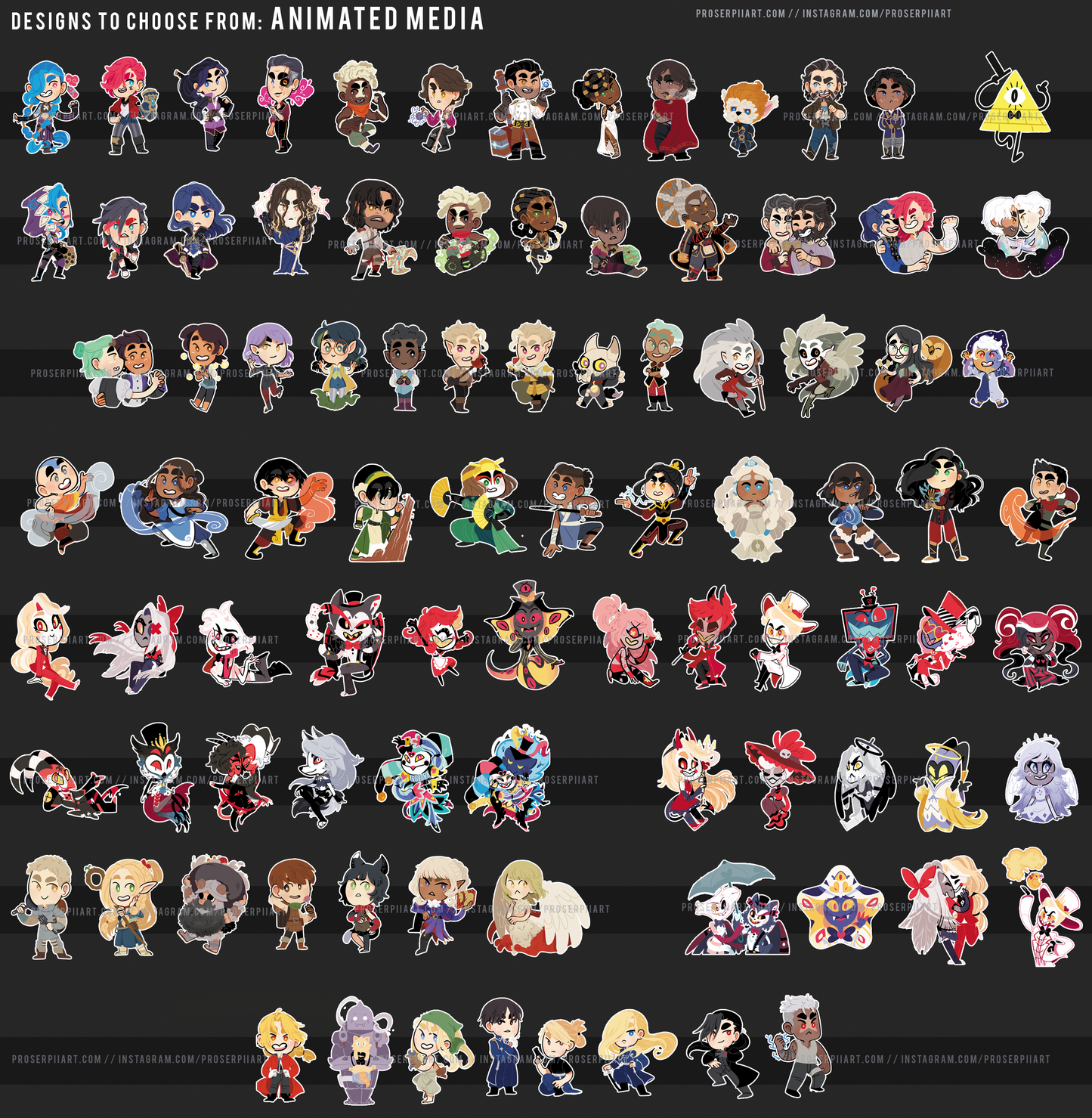 Build-A-Pride-Button! 38mm / 1.5" LGBT+ buttons with any character available in my shop <3