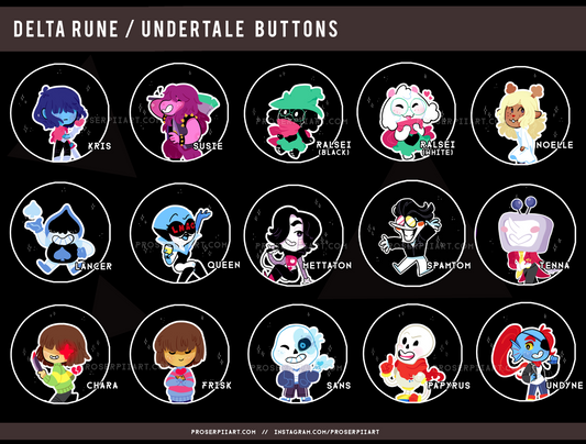 Deltarune / Undertale Buttons