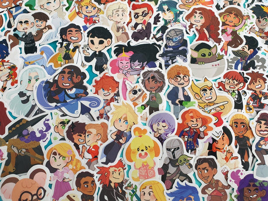 Miku (and Rin and Len) stickers – proserpiiart