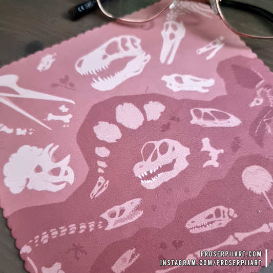Fossils and Dinosaurs Microfiber Cloth