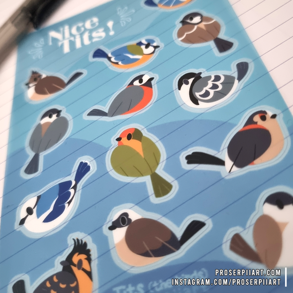 Nice Tits Transparent Sticker Sheets