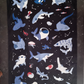 Sharks and Friends Tea Towel