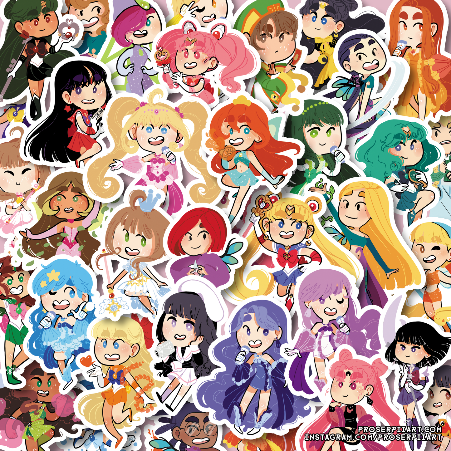 Card Wielding Magical Girl Stickers