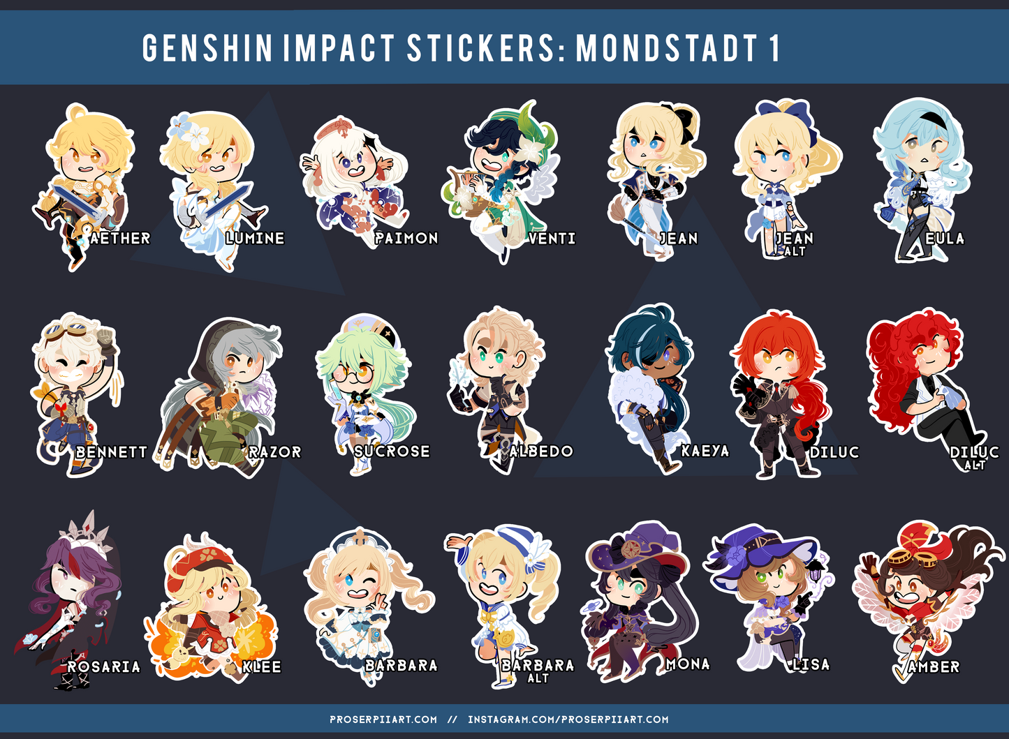 Genshin Impact Stickers