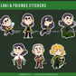 Loki & Friends Stickers