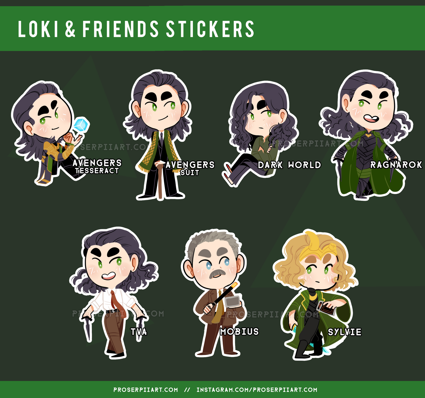 Loki & Friends Stickers