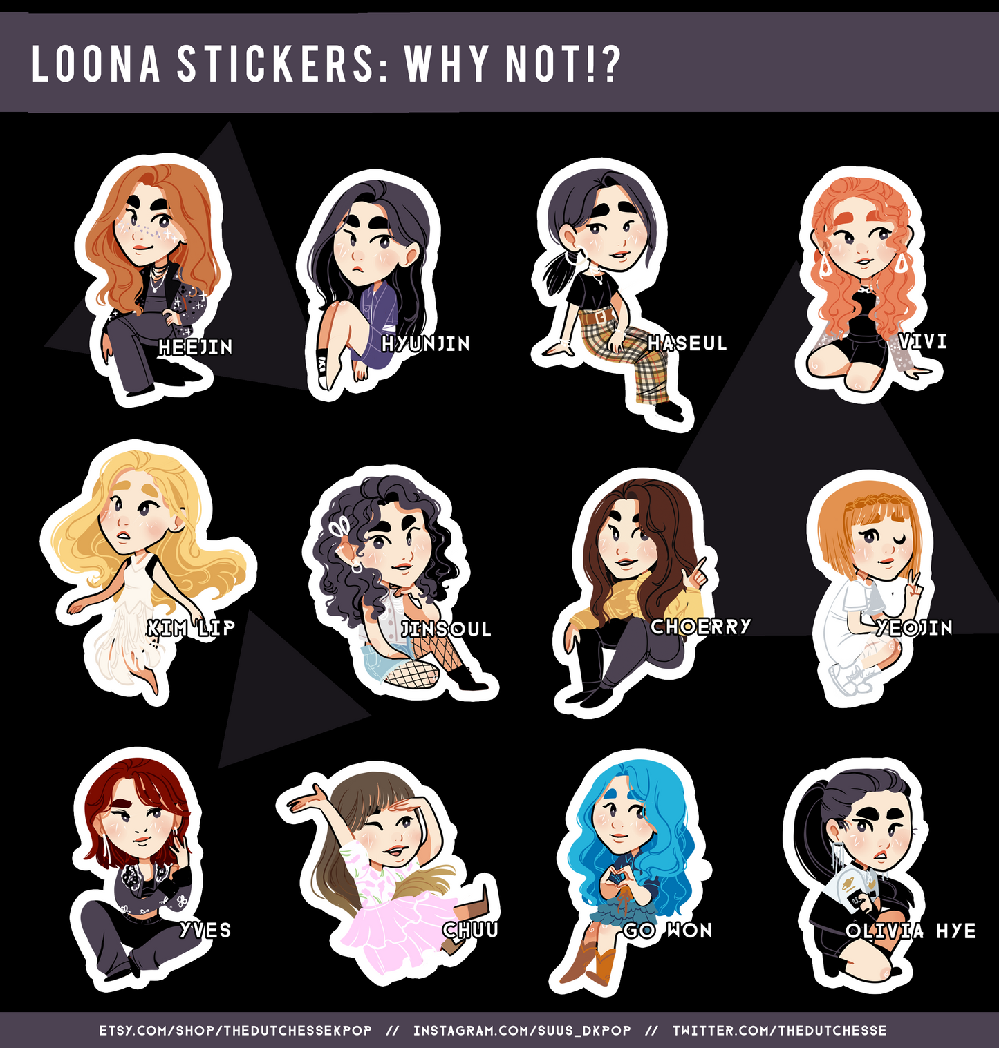 Loona Stickers Solo Version