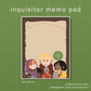 Dragon Age Inquisitor Report Memo Pad