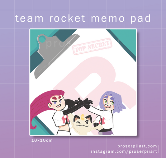 Team Rocket Memo Pad