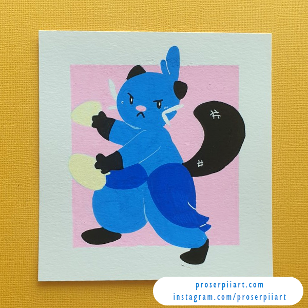 Pokemon Dewott Original Posca Painting