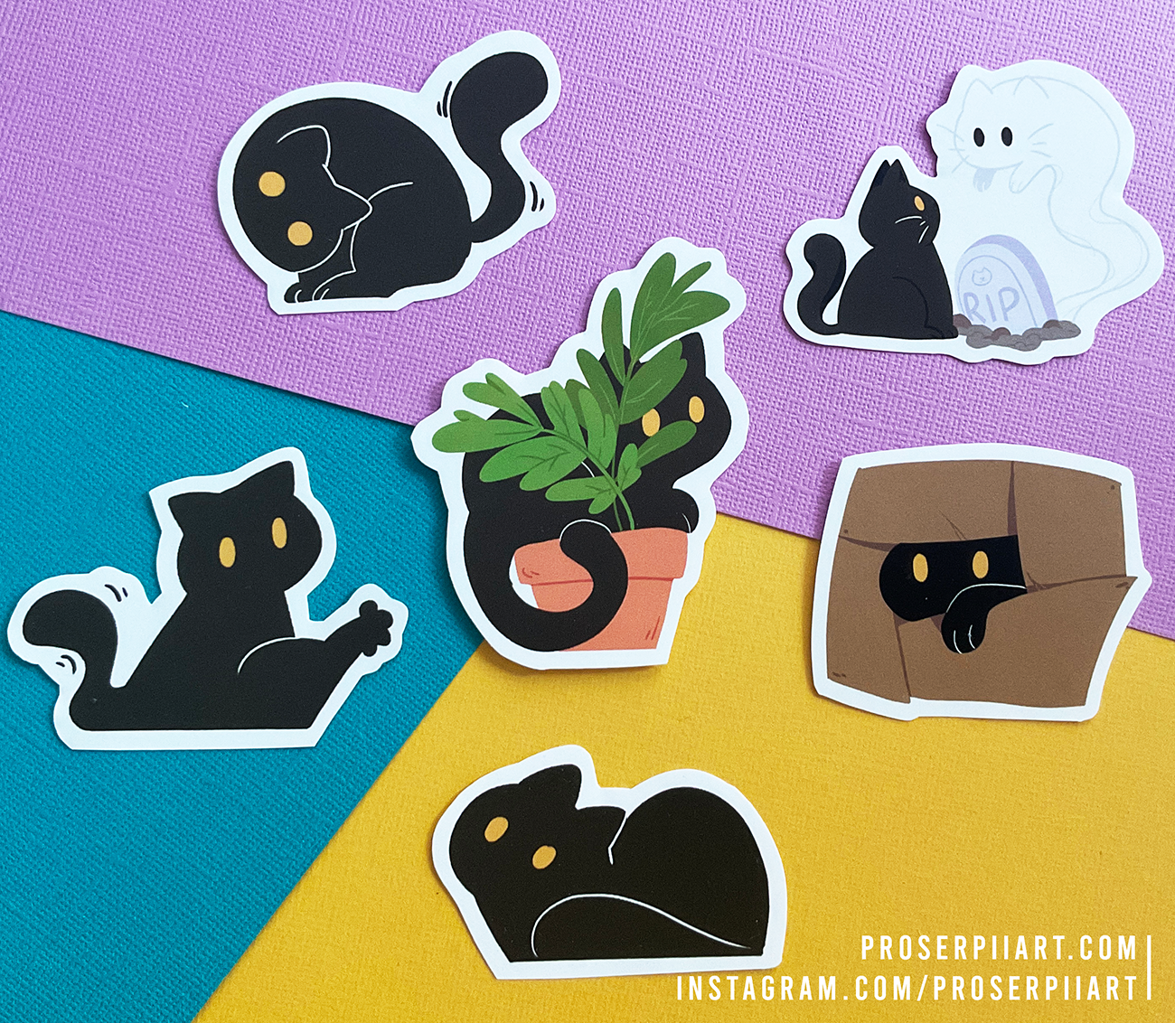 Tiamat the Black Cat Stickers!