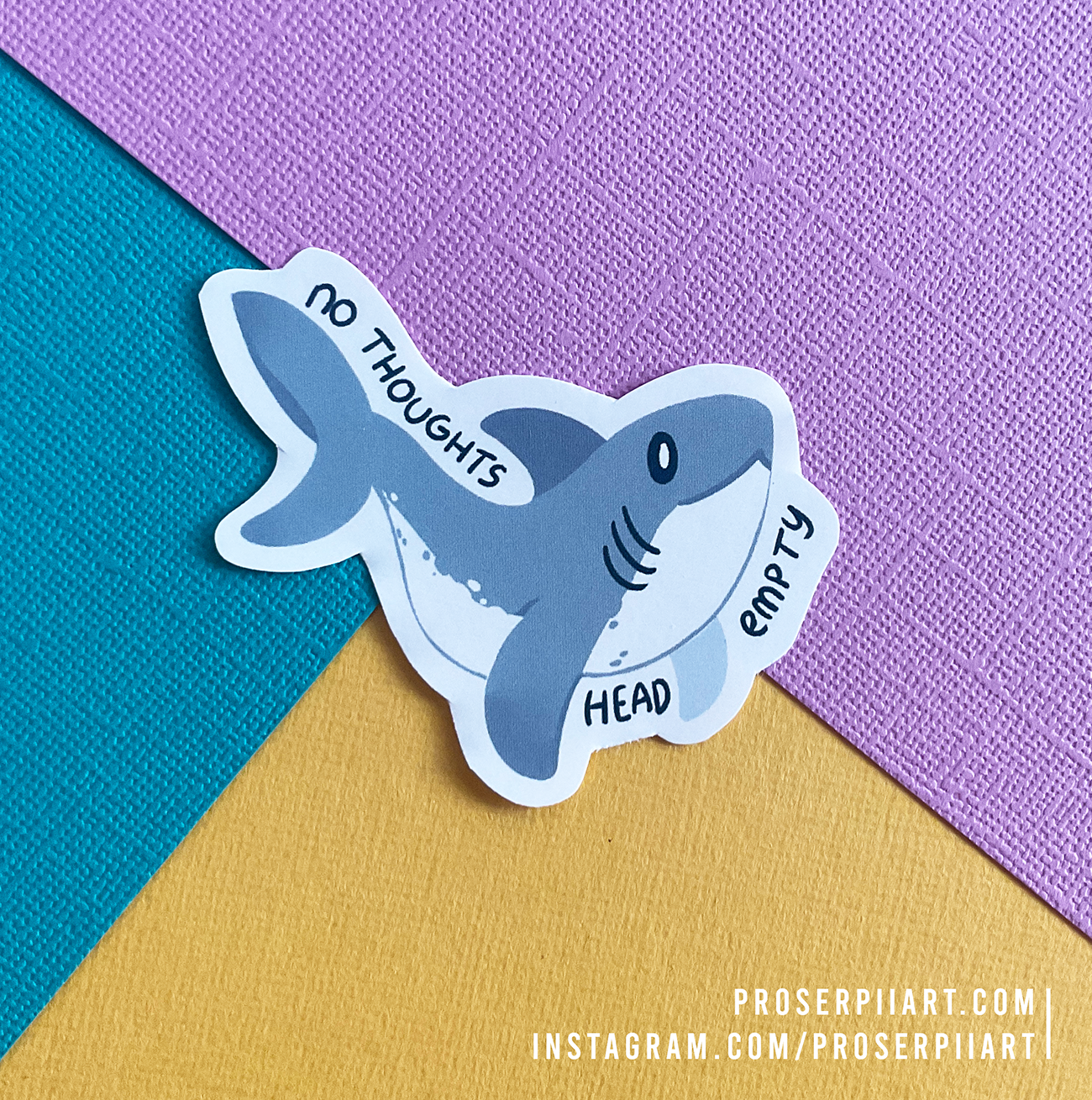 Shark Stickers! // Cute Sharks Sticker Pack // No Thoughts Head Empty