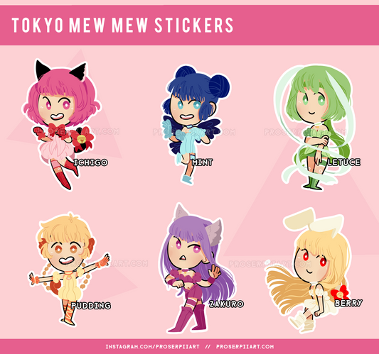 Tokyo Mew Mew Stickers