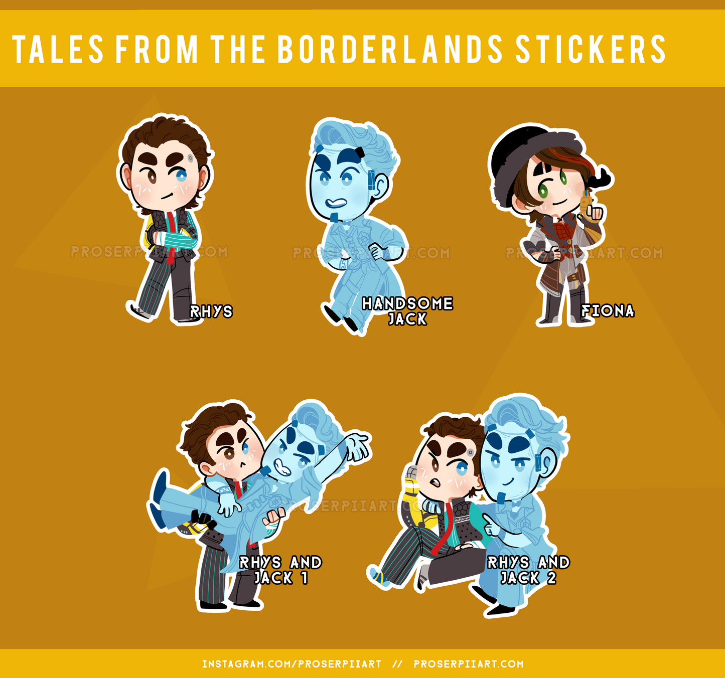 Tales from the Borderlands Stickers