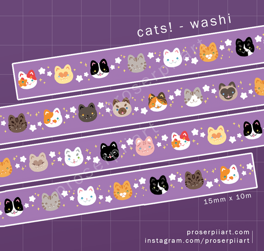 Cats! Washi Tape