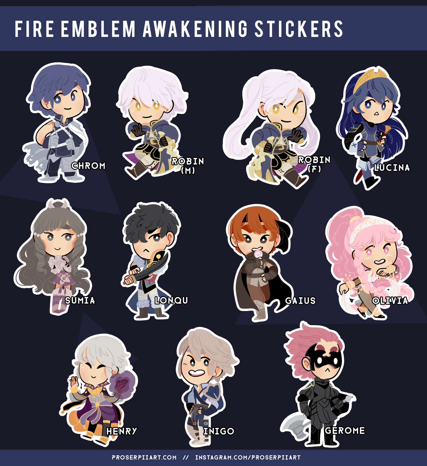 Fire Emblem Awakening Stickers