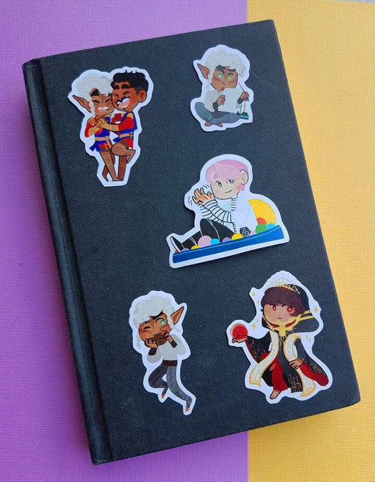 Custom stickers! ~8cm / Original Characters, D&D OC, personal portrait, or any fandom character welcome!