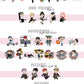 KPOP Stickers Mix and Match / Twice / SHINee / Loona / BLACKPINK / Ateez / Stray Kids / Hyuna / Red Velvet / Aespa / Monsta X / Wonho / Itzy