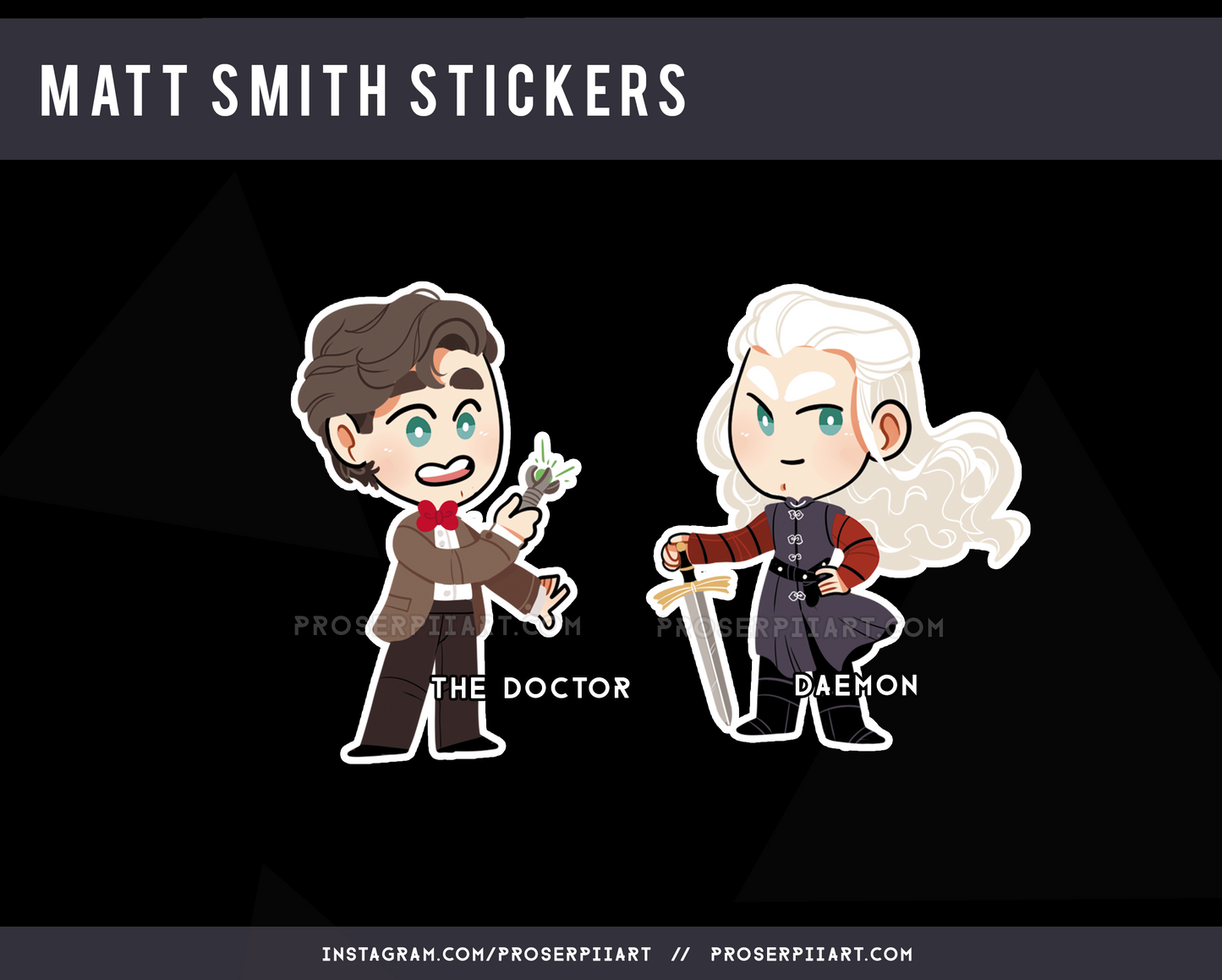 Matt Smith Doctor Who Daemon Targaryen Stickers