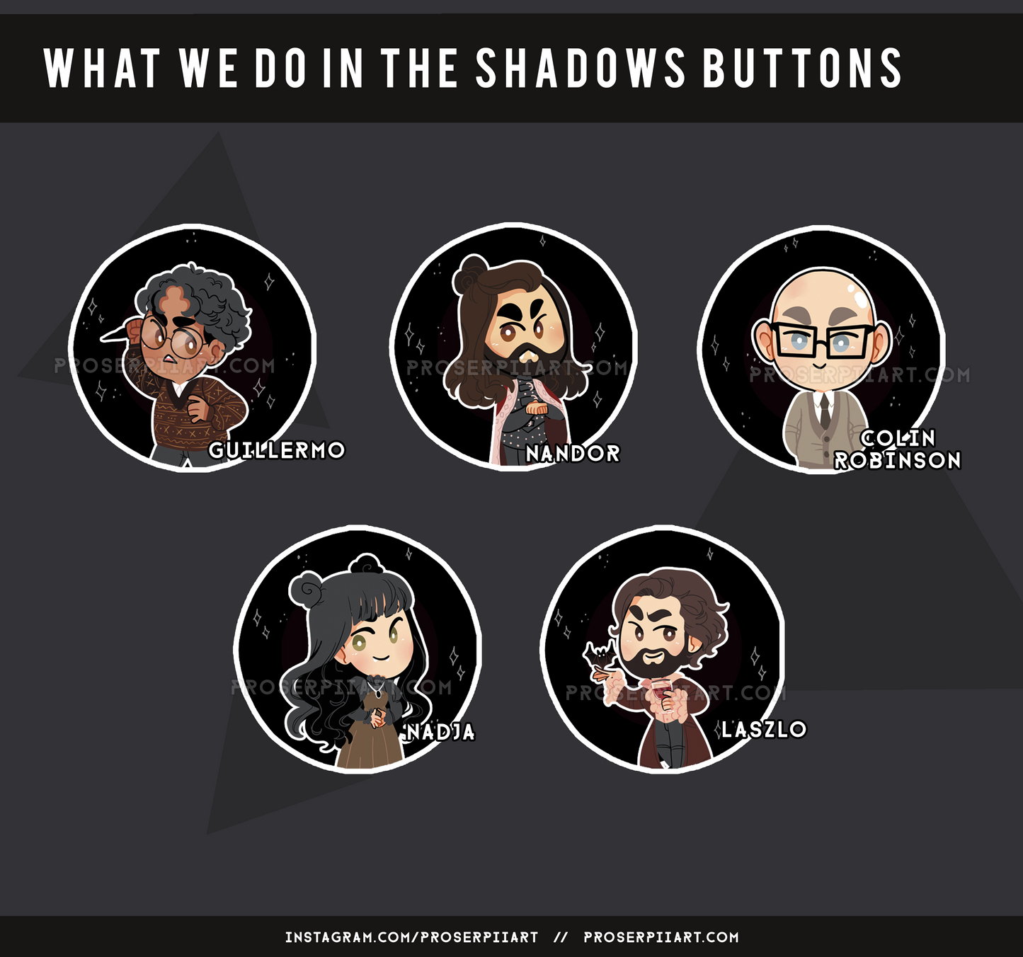What We Do In The Shadows Buttons